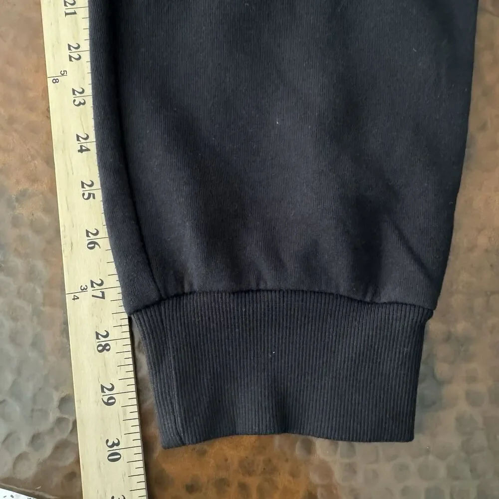 True Religion Buddha Joggers Men XL Black Logo Stitch Ankle Cuff Taper NWT